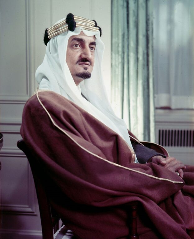 Король Фейсал в 1945 году