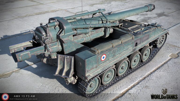 Главная ударная САУ послевоенной Франции. AMX Mk F3
